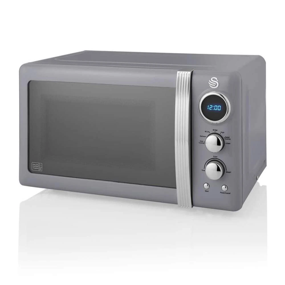 Swan Digital Microwave 800W - Grey 1 Swan Digital Microwave 800W - Grey