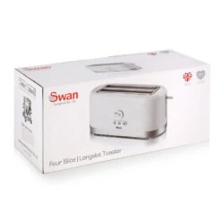 Swan Long Slot 4 Slice Toaster - White 7 Swan Long Slot 4 Slice Toaster - White -Home Furnishing Serie Shop ST10091N BOX 3