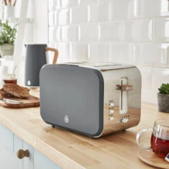 Swan Nordic 2 Slice Toaster - Grey -Home Furnishing Serie Shop ST14610GRYN LIFESTYLE 1
