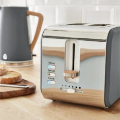 Swan Nordic 2 Slice Toaster - Grey -Home Furnishing Serie Shop ST14610GRYN LIFESTYLE 4
