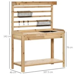 Outsunny Potting Bench Table -Home Furnishing Serie Shop SiGf4917e70daf8ca