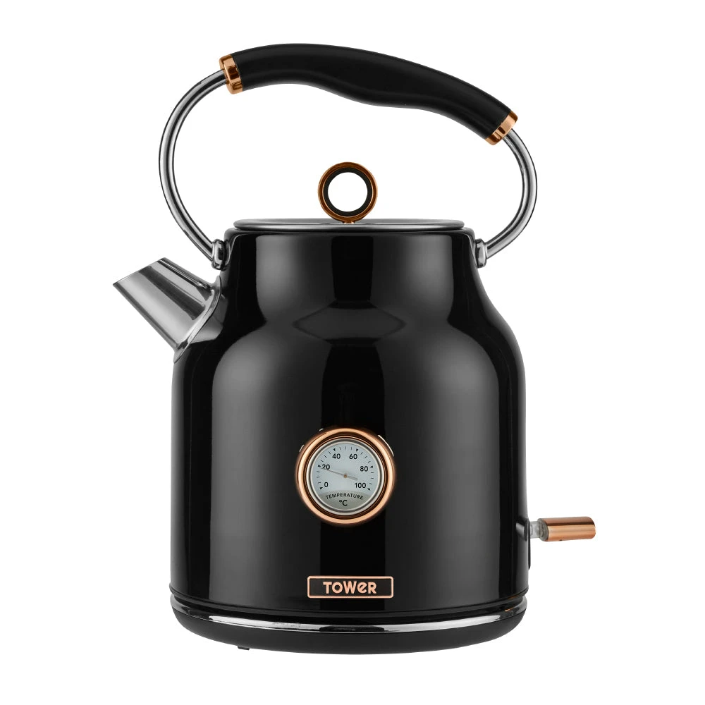 Tower Bottega Kettle 1.7L - Black & Rose Gold 1 Tower Bottega Kettle 1.7L - Black & Rose Gold