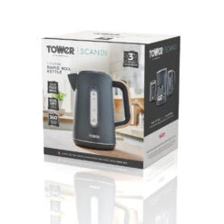 Tower Scandi Kettle 3kW 1.7L - Grey -Home Furnishing Serie Shop T10037G BOX 2