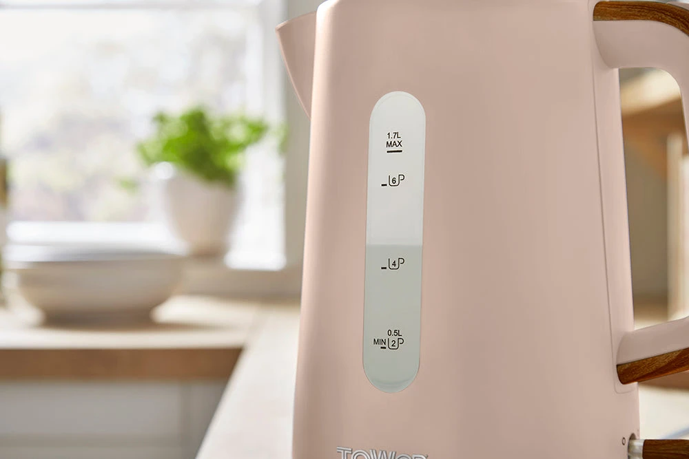 Tower Scandi 3KW 1.7L Rapid Boil Kettle - Pastel Pink 4 Tower Scandi 3KW 1.7L Rapid Boil Kettle - Pastel Pink - Image 4