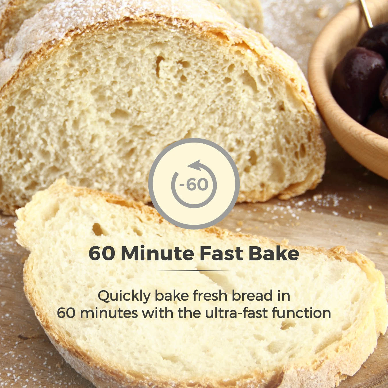 Tower Gluten Free Digital Bread Maker With Nut Dispenser 9 Tower Gluten Free Digital Bread Maker With Nut Dispenser - Image 9