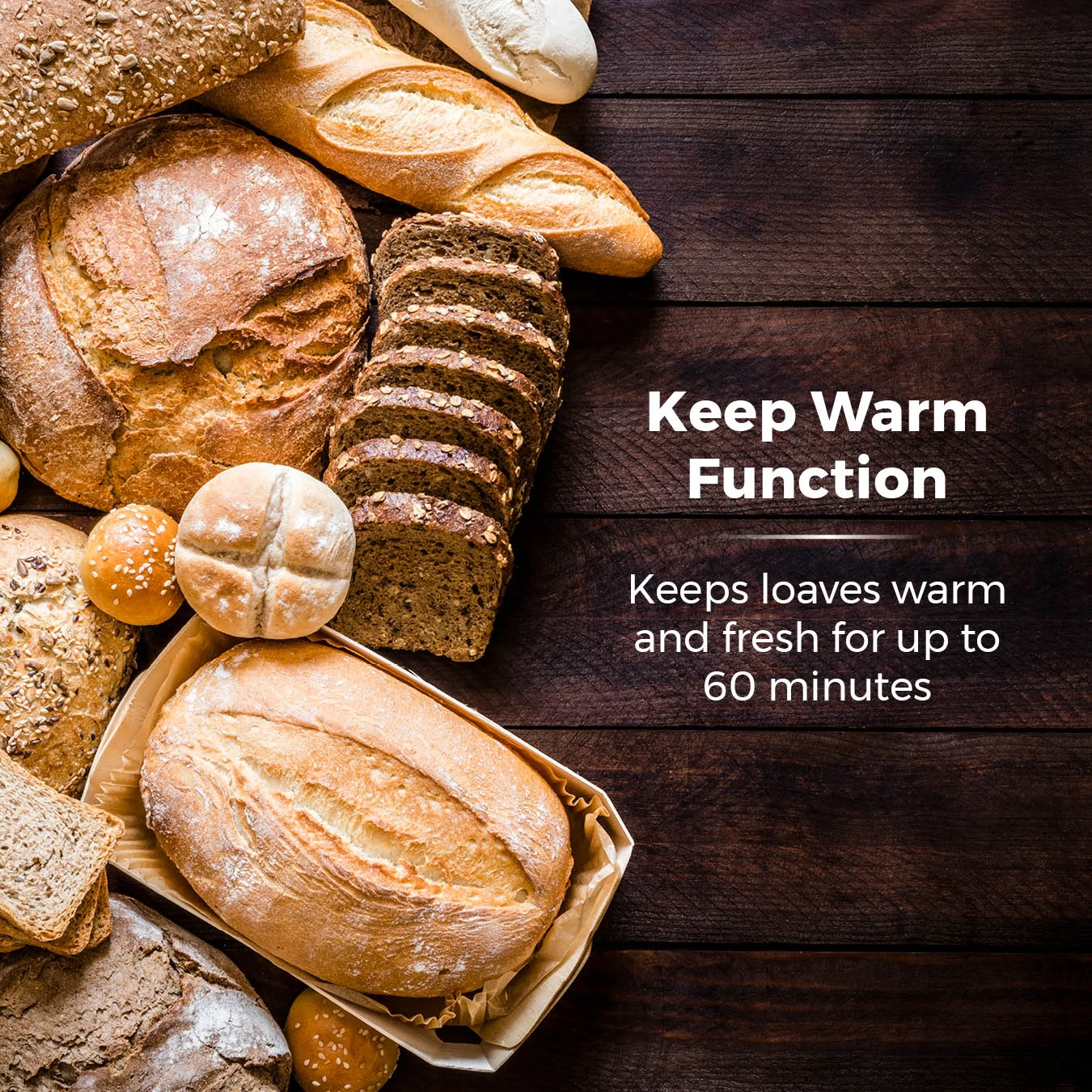 Tower Gluten Free Digital Bread Maker With Nut Dispenser 3 Tower Gluten Free Digital Bread Maker With Nut Dispenser - Image 3