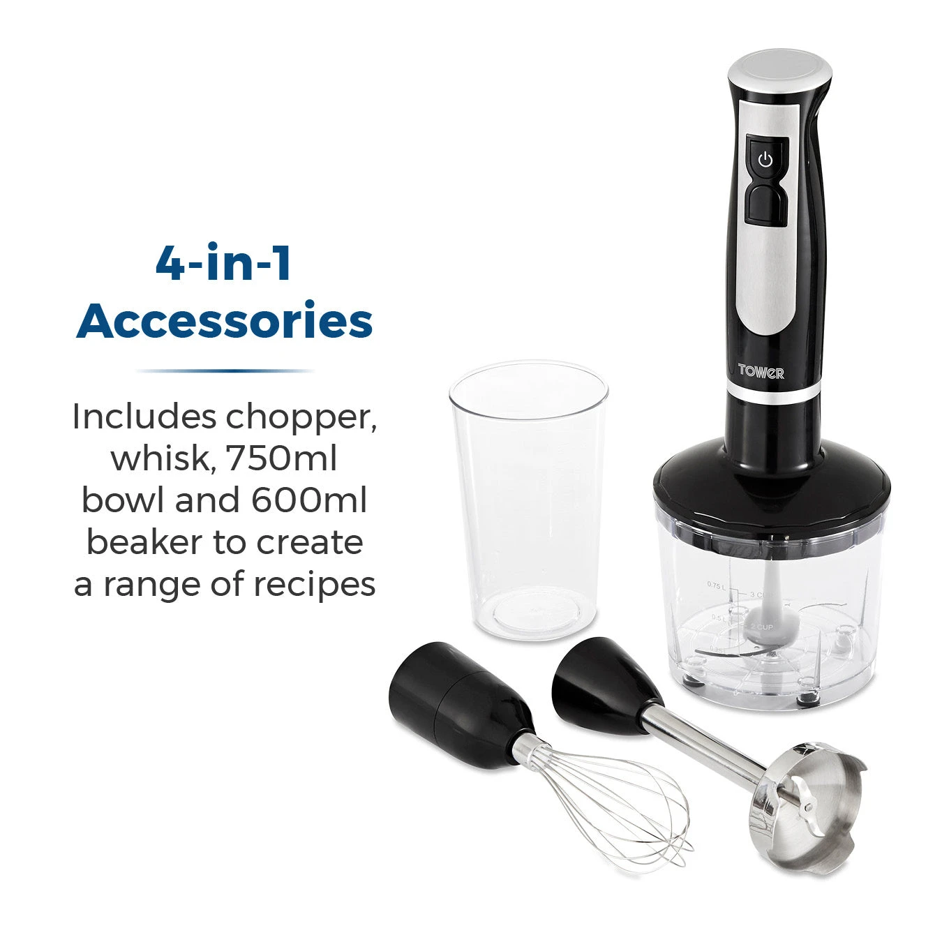 Tower 4 -in-1 Hand Blender 7 Tower 4 -in-1 Hand Blender - Image 7