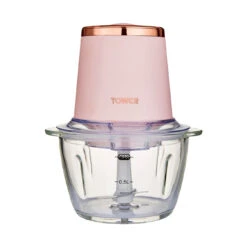 Tower Cavaletto 350W 1 Litre Glass Mini Chopper - Pink