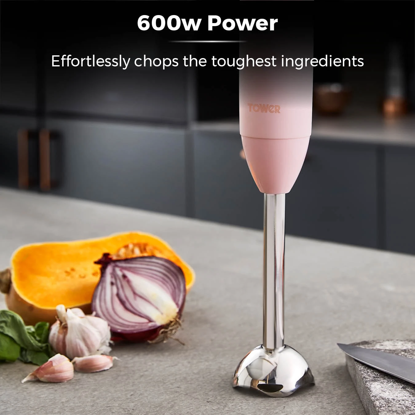 Tower Cavaletto 600W Stick Blender - Pink 3 Tower Cavaletto 600W Stick Blender - Pink - Image 3