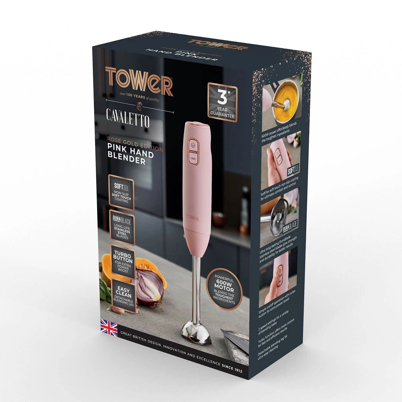 Tower Cavaletto 600W Stick Blender - Pink 9 Tower Cavaletto 600W Stick Blender - Pink - Image 9