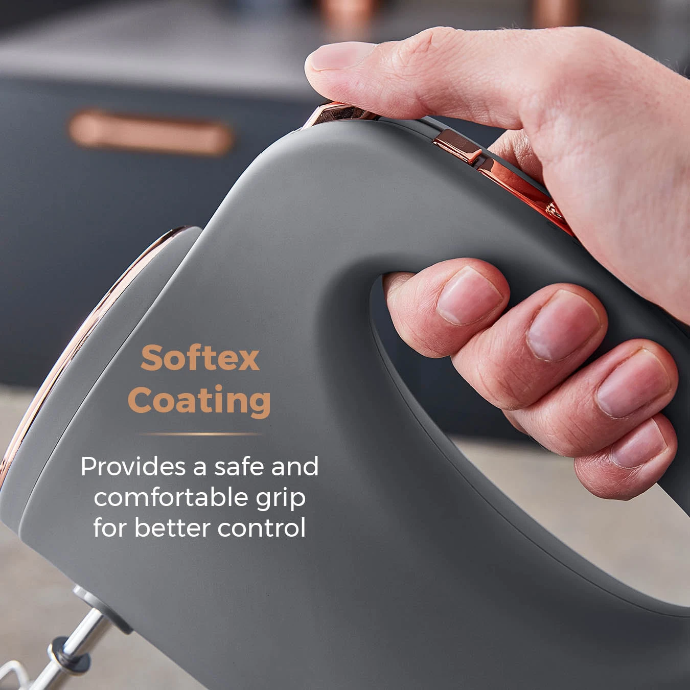 Tower Cavaletto 300W Hand Mixer - Grey 4 Tower Cavaletto 300W Hand Mixer - Grey - Image 4