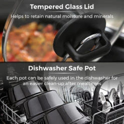 Tower Slow Cooker Three Pot - Black 13 Tower Slow Cooker Three Pot - Black -Home Furnishing Serie Shop T16015 07