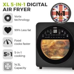 Tower Vortx Air Fryer Oven 14.5L - Black 25 Tower Vortx Air Fryer Oven 14.5L - Black -Home Furnishing Serie Shop T17051BLK 02
