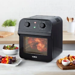 Tower Vortx Manual Air Fryer Oven 12L - Black