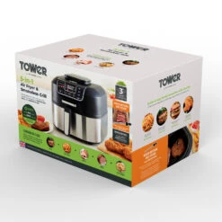 Tower Smokeless Grill 5.6L 5in1 - Black 22 Tower Smokeless Grill 5.6L 5in1 - Black -Home Furnishing Serie Shop T17086 05