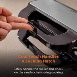 Tower Deep Fill Sandwich Maker 3in1 - Stainless Steel 13 Tower Deep Fill Sandwich Maker 3in1 - Stainless Steel -Home Furnishing Serie Shop T27032 07