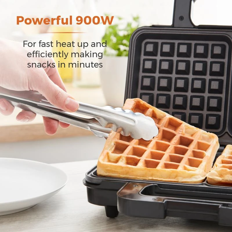 Tower Deep Fill Sandwich Maker 3in1 - Stainless Steel 3 Tower Deep Fill Sandwich Maker 3in1 - Stainless Steel - Image 3