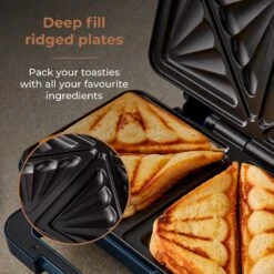 Tower Cavaletto 900W Sandwich Maker - Midnight Blue 11 Tower Cavaletto 900W Sandwich Maker - Midnight Blue -Home Furnishing Serie Shop T27036MNB 03