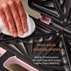 Tower Cavaletto 900W Sandwich Maker - Pink 13 Tower Cavaletto 900W Sandwich Maker - Pink -Home Furnishing Serie Shop T27036PNK 05