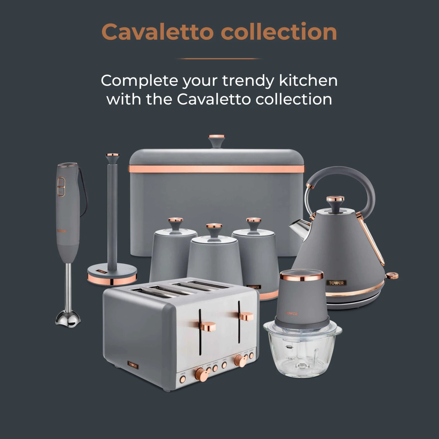 Tower Cavaletto 900W Sandwich Maker - Grey 7 Tower Cavaletto 900W Sandwich Maker - Grey - Image 7