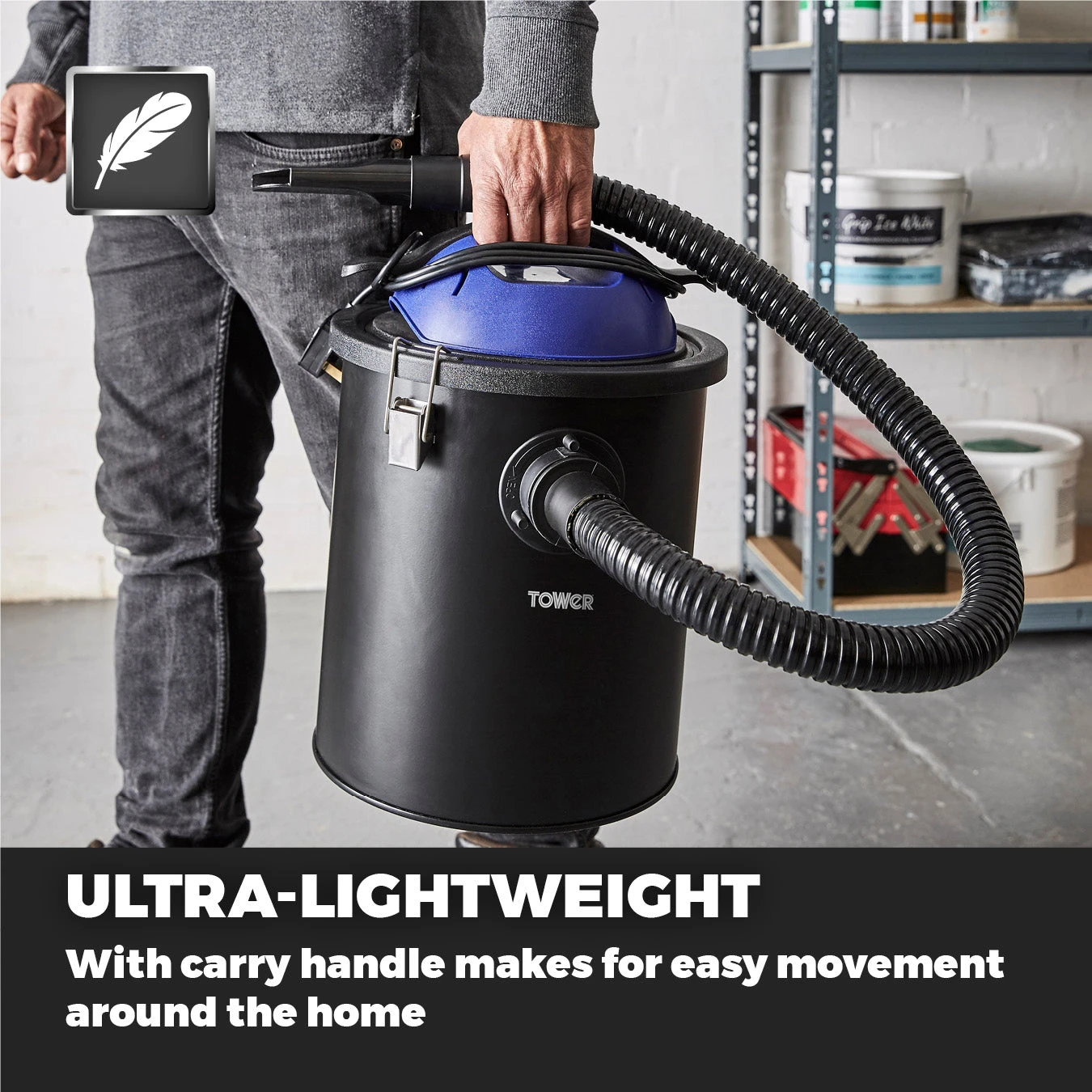 Tower TAV10 800W Ash Vacuum Cleaner Washington - Blue 13 Tower TAV10 800W Ash Vacuum Cleaner Washington - Blue - Image 13