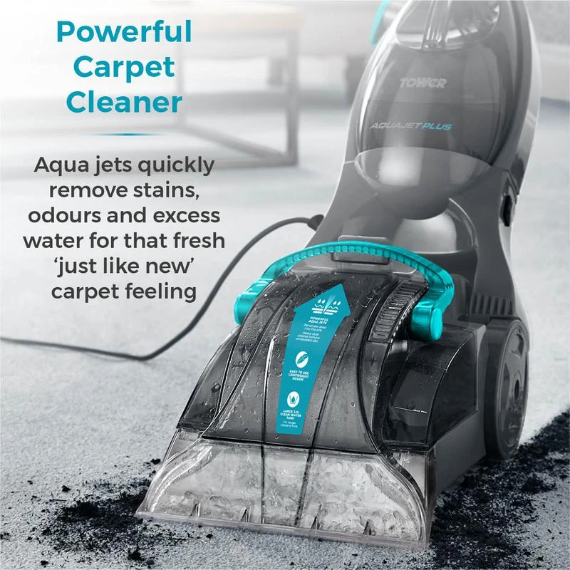 Tower AQUAJETPLUS Carpet Washer TCW5 - Blue 6 Tower AQUAJETPLUS Carpet Washer TCW5 - Blue - Image 6