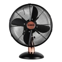 Tower Cavaletto Desk Fan 12" - Black