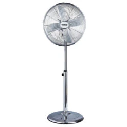 Tower Pedestal Fan With Stand 16" - Chrome