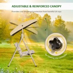 Outsunny 3 Seater Swing Bench -Home Furnishing Serie Shop T7J7a817dc3540639