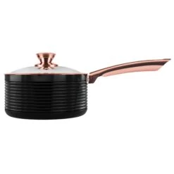 Tower Linear Rose Gold 3 Piece Saucepan Set - Black -Home Furnishing Serie Shop T800001RB 02