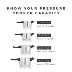 Tower High Dome 6 Litre Pressure Cooker - Silver 7 Tower High Dome 6 Litre Pressure Cooker - Silver -Home Furnishing Serie Shop T80213 03