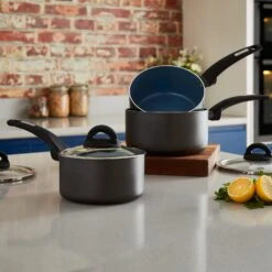 Tower Cerasure 3 Piece Saucepan Set Graphite - Grey 14 Tower Cerasure 3 Piece Saucepan Set Graphite - Grey -Home Furnishing Serie Shop T80302 07