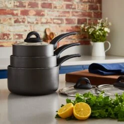 Tower Cerasure 3 Piece Saucepan Set Graphite - Grey 15 Tower Cerasure 3 Piece Saucepan Set Graphite - Grey -Home Furnishing Serie Shop T80302 08