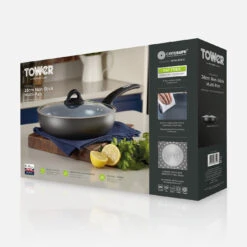 Tower Cerasure 28cm Saute Pan Graphite -Home Furnishing Serie Shop T80305 08