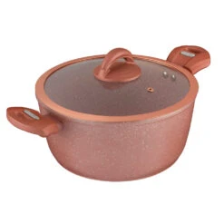 Tower Cerastone 24cm 4.2 Litre Casserole - Rose Pink