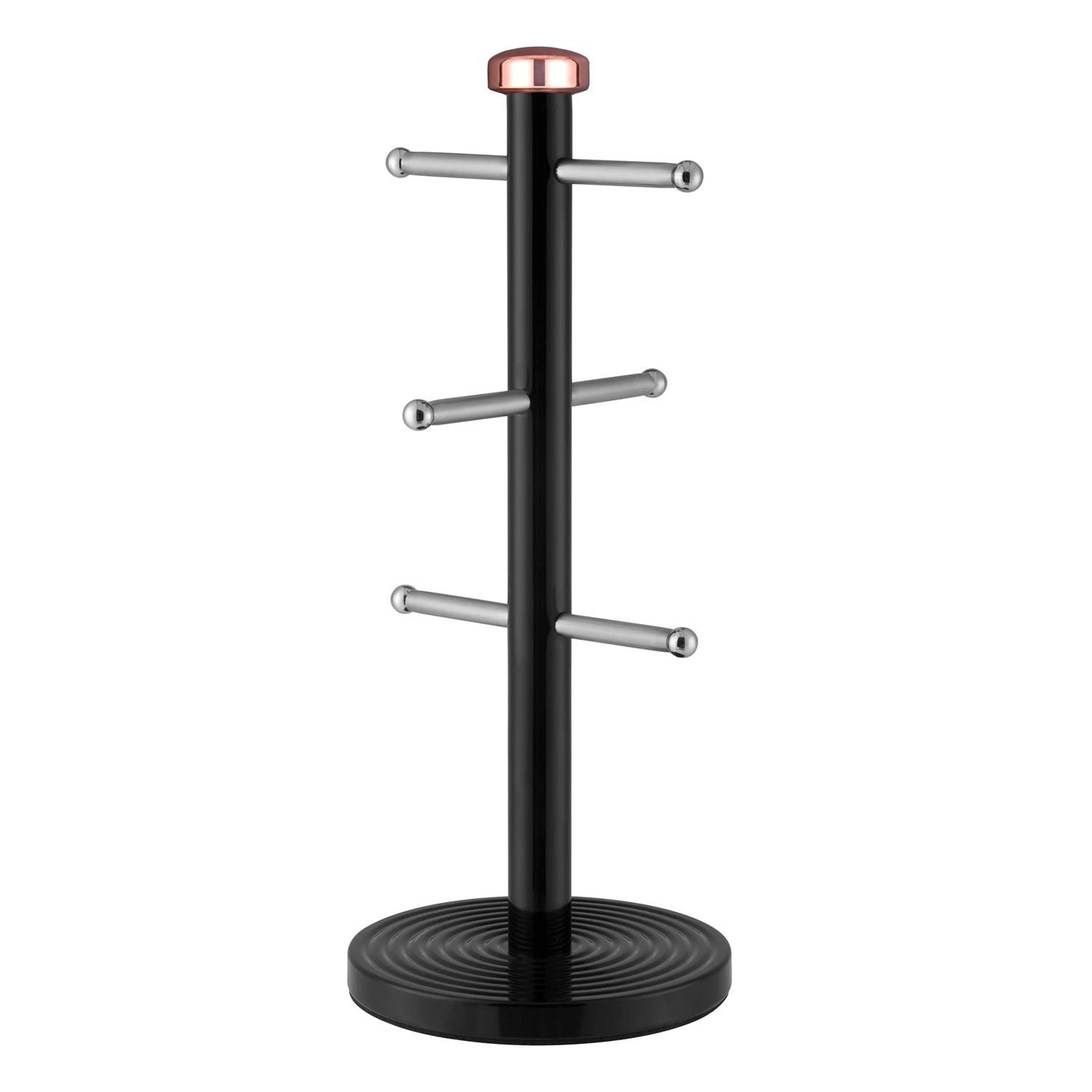 Tower Linear Towel Pole And Mug Tree - Black 1 Tower Linear Towel Pole And Mug Tree - Black