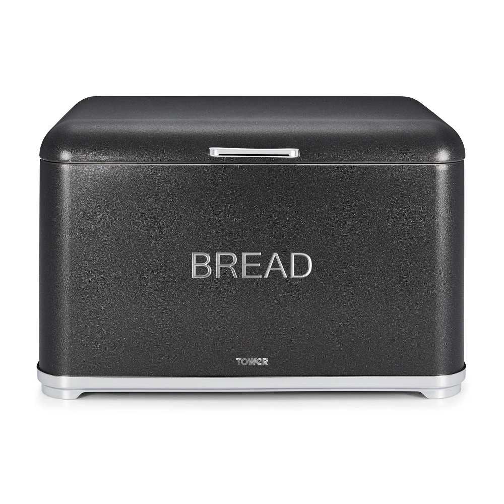 Tower Glitz Bread Bin Noir - Black 3 Tower Glitz Bread Bin Noir - Black - Image 3