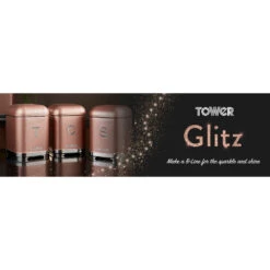 Tower Glitz Set Of 3 Canisters - Pink -Home Furnishing Serie Shop T826015R BANNER