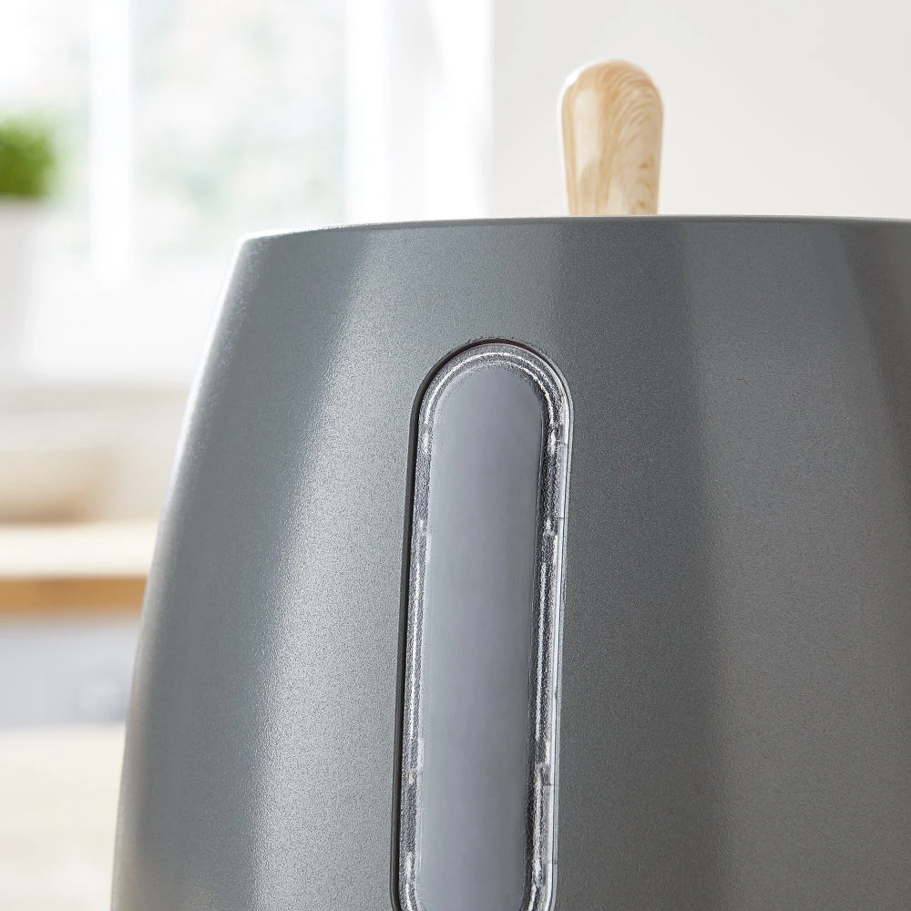 Tower Scandi Set Of 3 Canisters - Grey 5 Tower Scandi Set Of 3 Canisters - Grey - Image 5