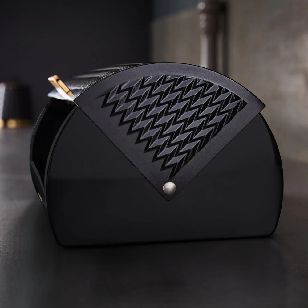 Tower Empire Roll Top Bread Bin - Black 5 Tower Empire Roll Top Bread Bin - Black - Image 5