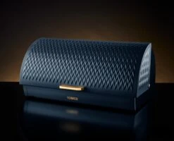 Tower Empire Roll Top Bread Bin - Blue 11 Tower Empire Roll Top Bread Bin - Blue -Home Furnishing Serie Shop T826090MNB 06