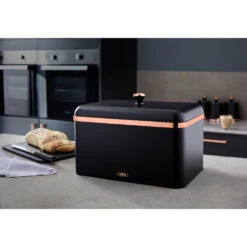 Tower Cavaletto Bread Bin Black - Black -Home Furnishing Serie Shop T826130BLK 12