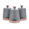 Tower Cavaletto Set Of 3 Canisters - Grey