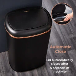 Tower Square Sensor Bin 58L - Black 13 Tower Square Sensor Bin 58L - Black -Home Furnishing Serie Shop T838010BLK 06