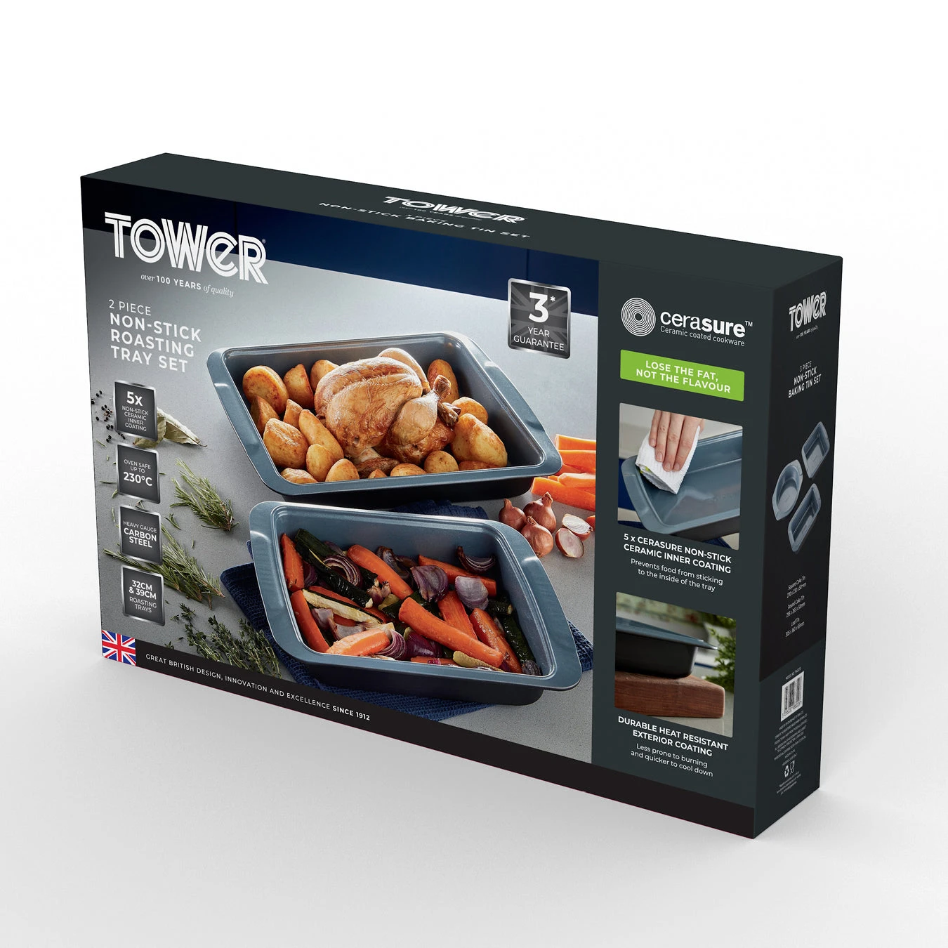 Tower Cerasure 2 Piece Roasting Tray 8 Tower Cerasure 2 Piece Roasting Tray - Image 8