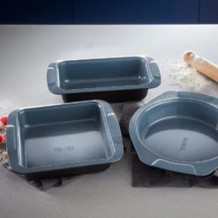 Tower Cerasure 3 Piece Baking Tray - Grey 12 Tower Cerasure 3 Piece Baking Tray - Grey -Home Furnishing Serie Shop T843073 06