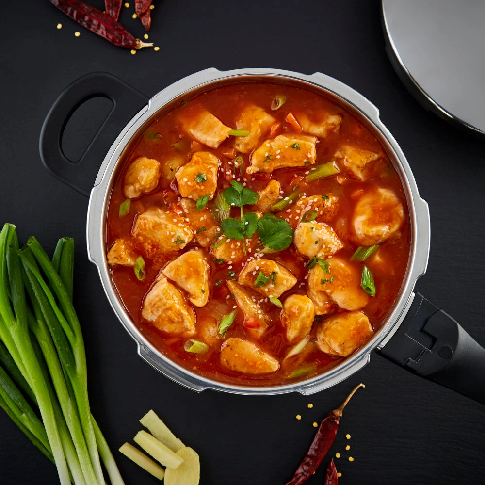 Tower Express 7 Litre Stainless Steel Pressure Cooker 22cm - Silver 2 Tower Express 7 Litre Stainless Steel Pressure Cooker 22cm - Silver - Image 2