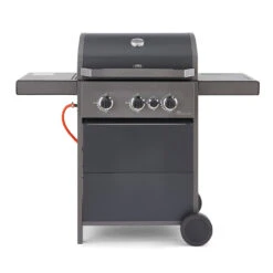 Tower Stealth 3000 Three Burner BBQ W/ Side Burner - Black