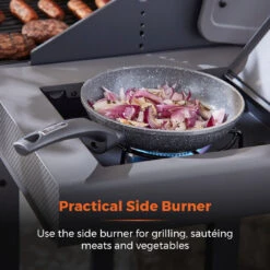 Tower Stealth 3000 Three Burner BBQ W/ Side Burner - Black -Home Furnishing Serie Shop T978501 05