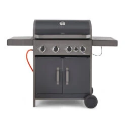 Tower Stealth 4000 Four Burner BBQ W/ Side Burner - Black